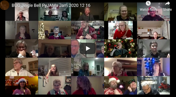 2020 - December BUG Jam VIDEO & SONGBOOK