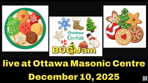 2025 - December BUG Jam VIDEO & SONGBOOK