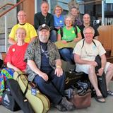 Some of the BUG attendees at the Canada ükes festival, weekend at Ralph's in Midland ON.