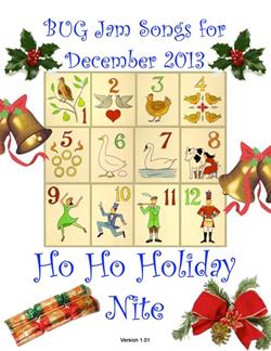 2013-12 BUG Jam Song Book (Ho Ho Holiday Event)