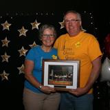 Sue & Mark accepting a Merrit Award on behalf of BUG